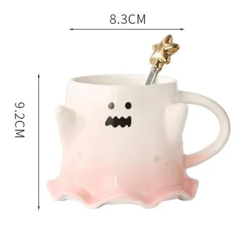 Halloween Cute Ghost Ceramic Cup - Bellarte Enchanté Halloween Cute Ghost Ceramic Cup